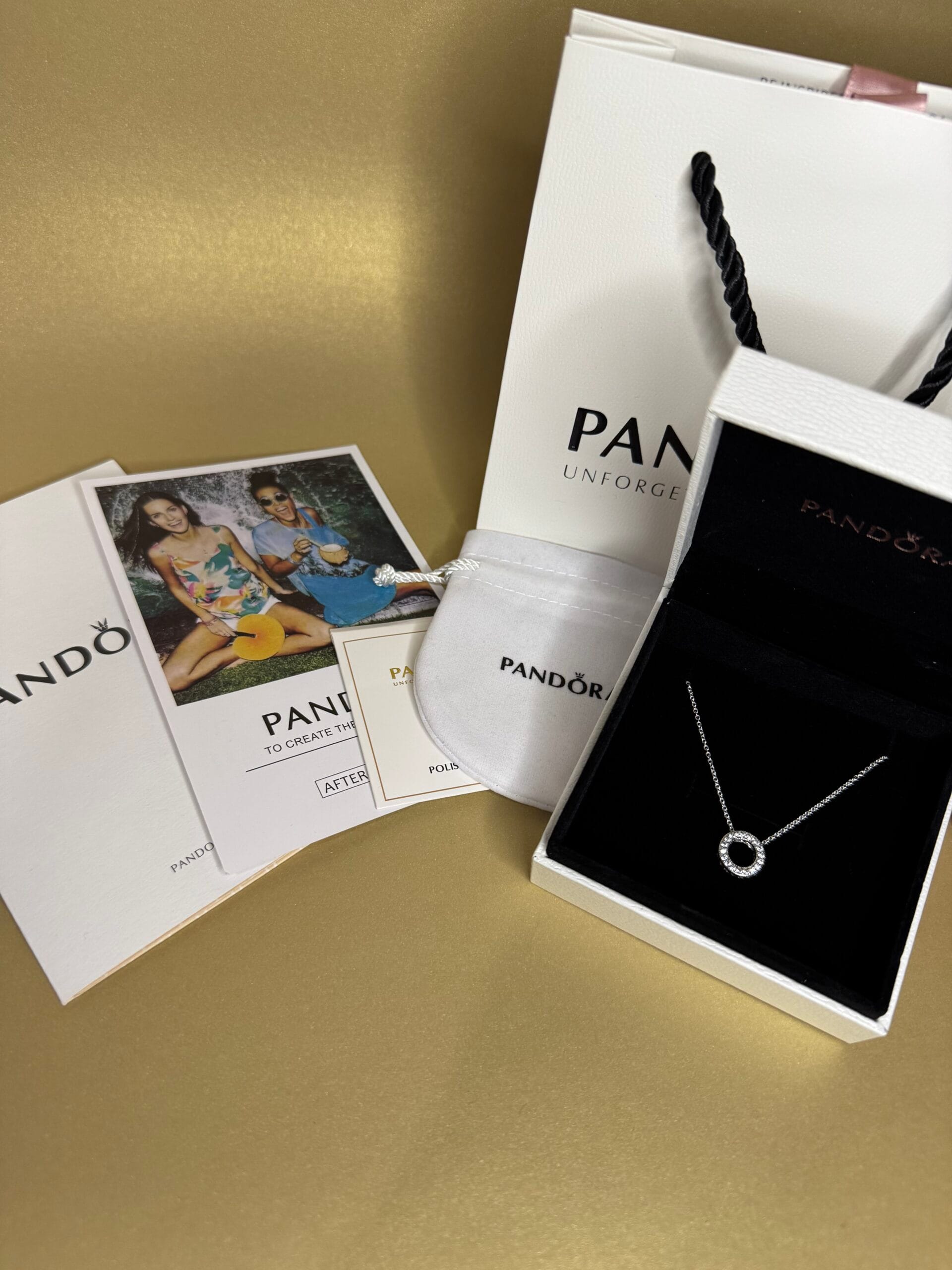 IMG_9643 Намисто з логотипом Pandora та паве - Зображення 1