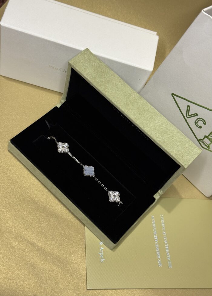 Срібний браслет в стилі Van Cleef & Arpels Vintage Alhambra - Зображення 2