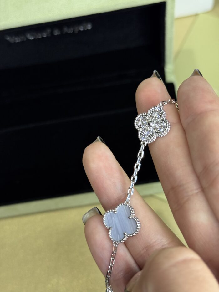 Срібний браслет в стилі Van Cleef & Arpels Vintage Alhambra - Зображення 3